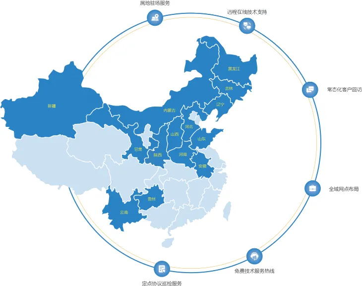 售后服务网络覆盖图